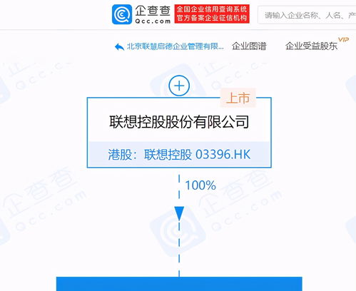 聯(lián)想控股設(shè)立北京聯(lián)慧啟德企業(yè)管理公司，聚焦管理與咨詢業(yè)務(wù)